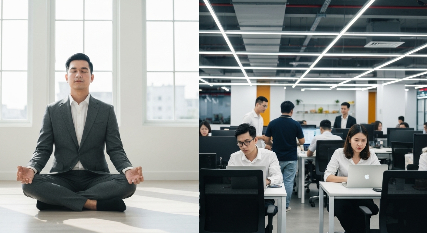 Các phương pháp giảm căng thẳng hiệu quả như thiền định, nghe nhạc thư giãn và trò chuyện với bạn bè