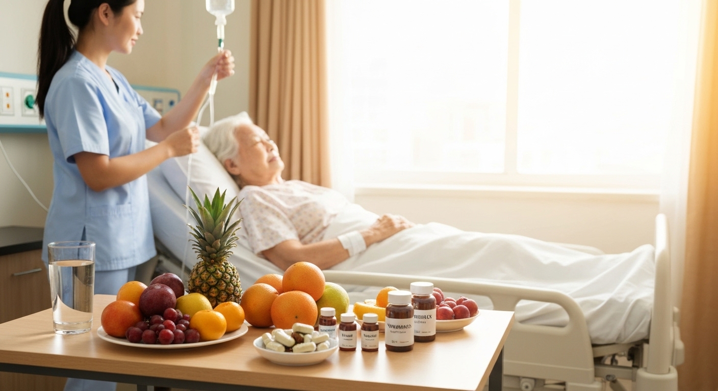 Chế độ dinh dưỡng khoa học giúp phục hồi sức khỏe nhanh chóng.