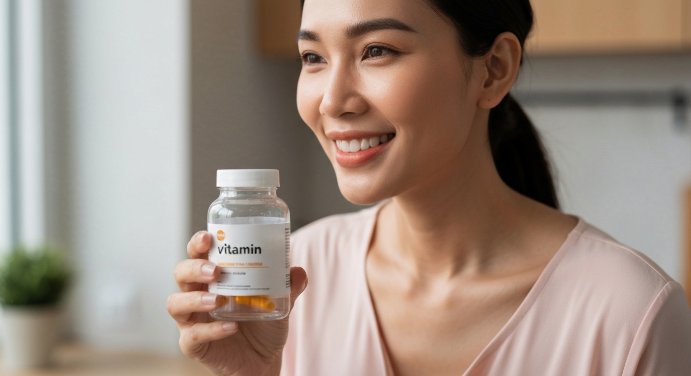 Hình ảnh minh họa viên uống bổ sung vitamin và khoáng chất.