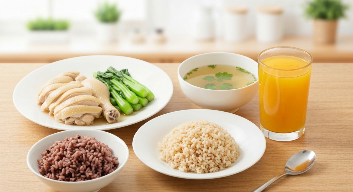 Bữa ăn dinh dưỡng cho mẹ sau sinh với đầy đủ các nhóm chất