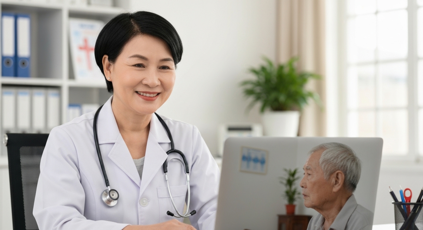 Hình ảnh minh họa bác sĩ tư vấn cho bệnh nhân qua video call.