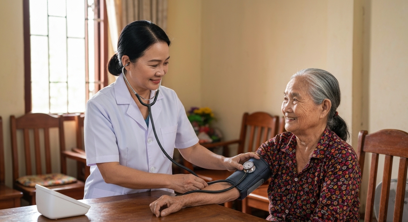 Dịch vụ chăm sóc bệnh nhân cao huyết áp tại nhà