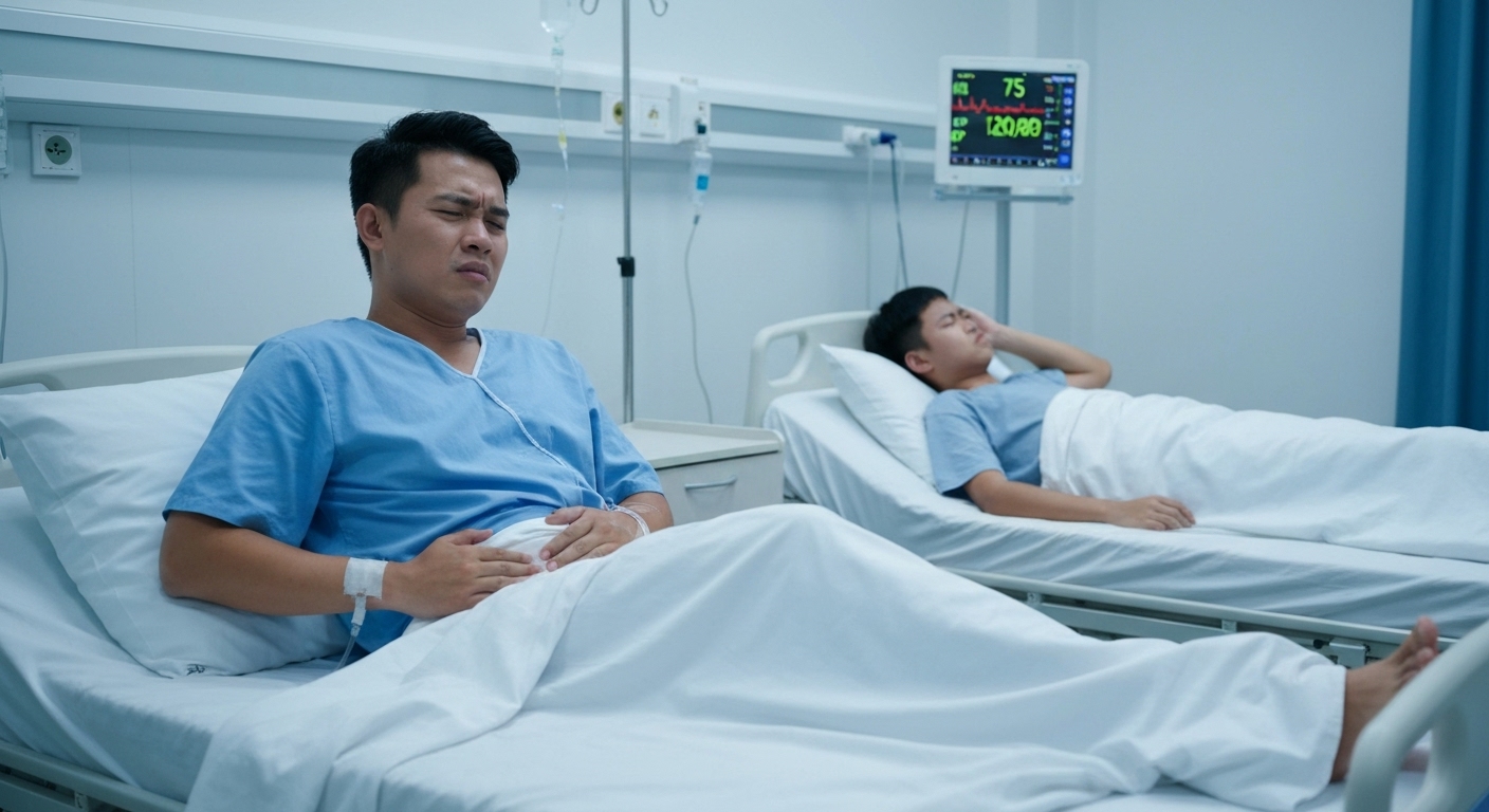 Hình ảnh minh họa các biến chứng của quai bị như viêm tinh hoàn, viêm màng não.