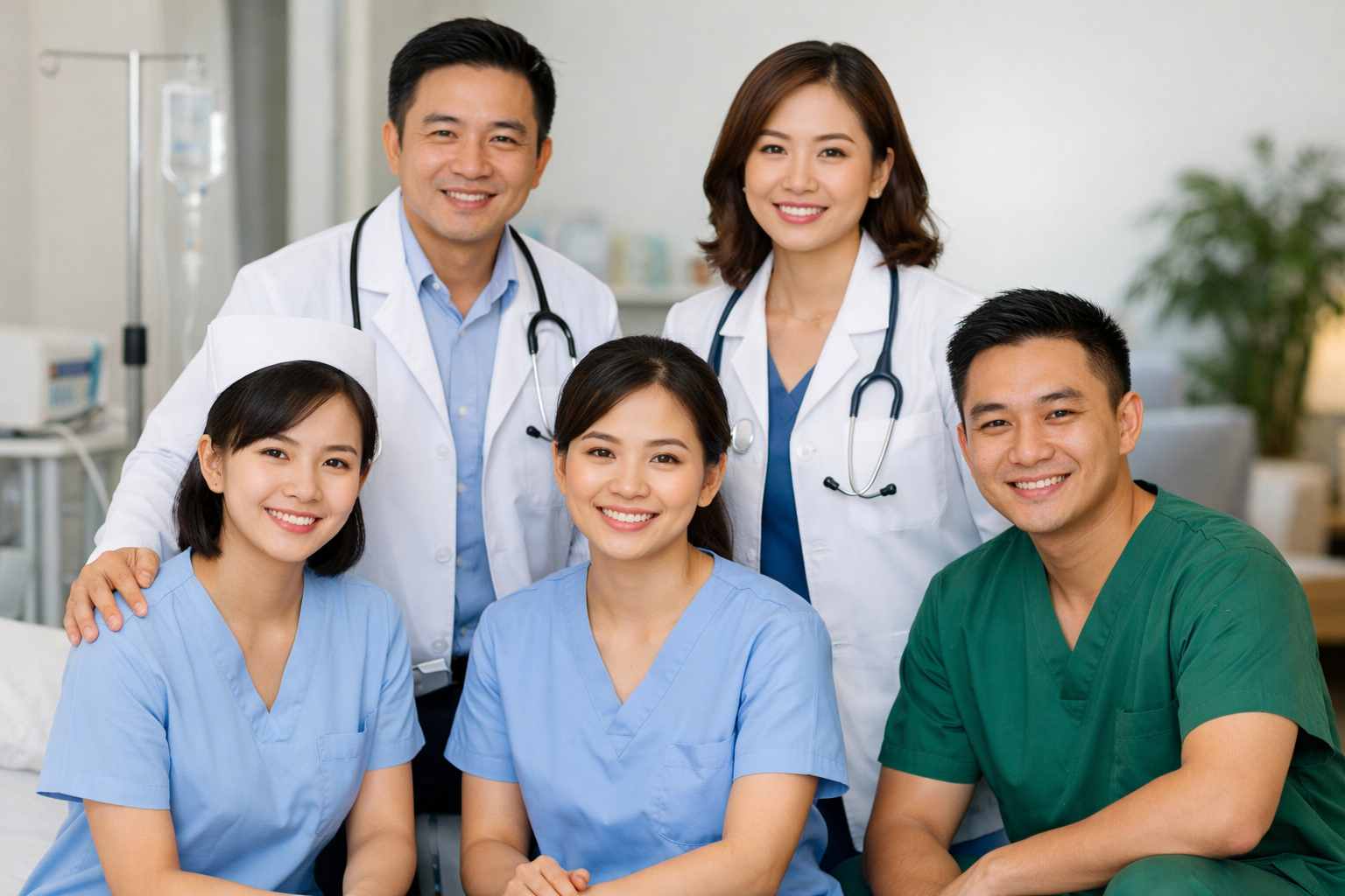 Đội ngũ nhân viên y tế chuyên nghiệp của Sức khỏe Thiện Tâm