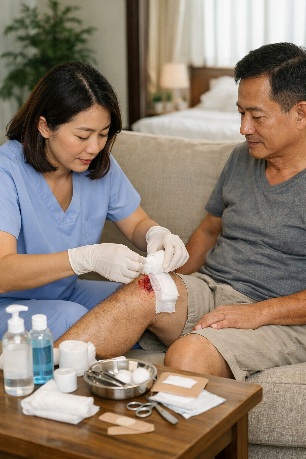 Quy trình sát khuẩn và làm sạch vết thương chuyên nghiệp ngay tại nhà