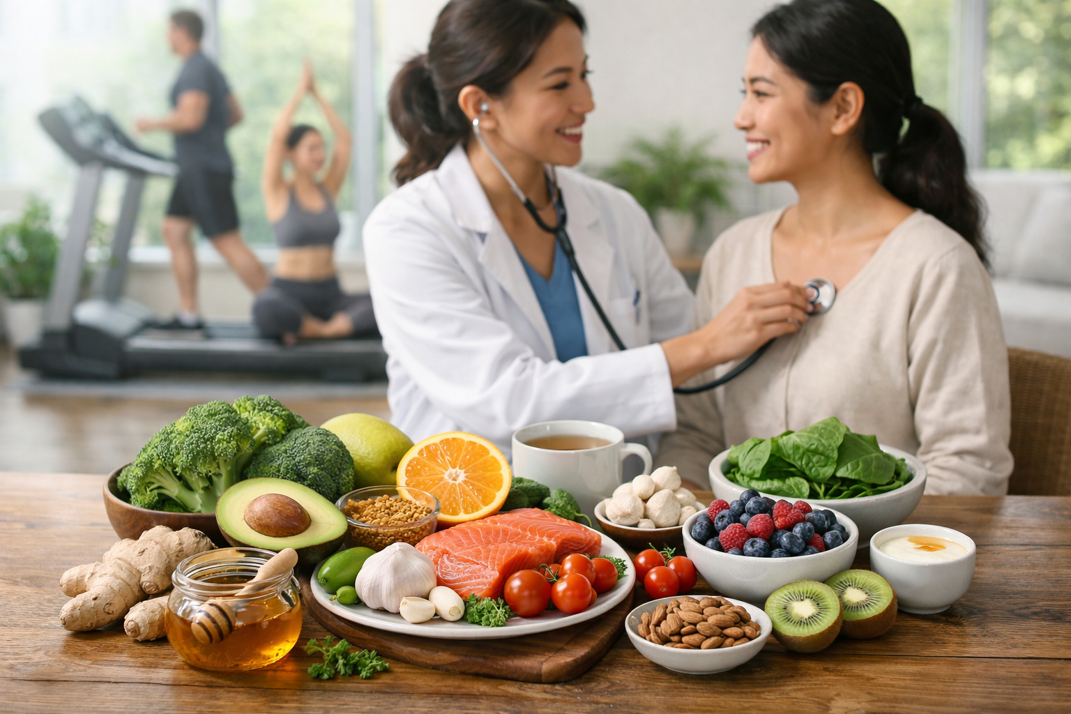 Kiểm tra sức khỏe định kỳ kết hợp dinh dưỡng hợp lý để bảo vệ cơ thể