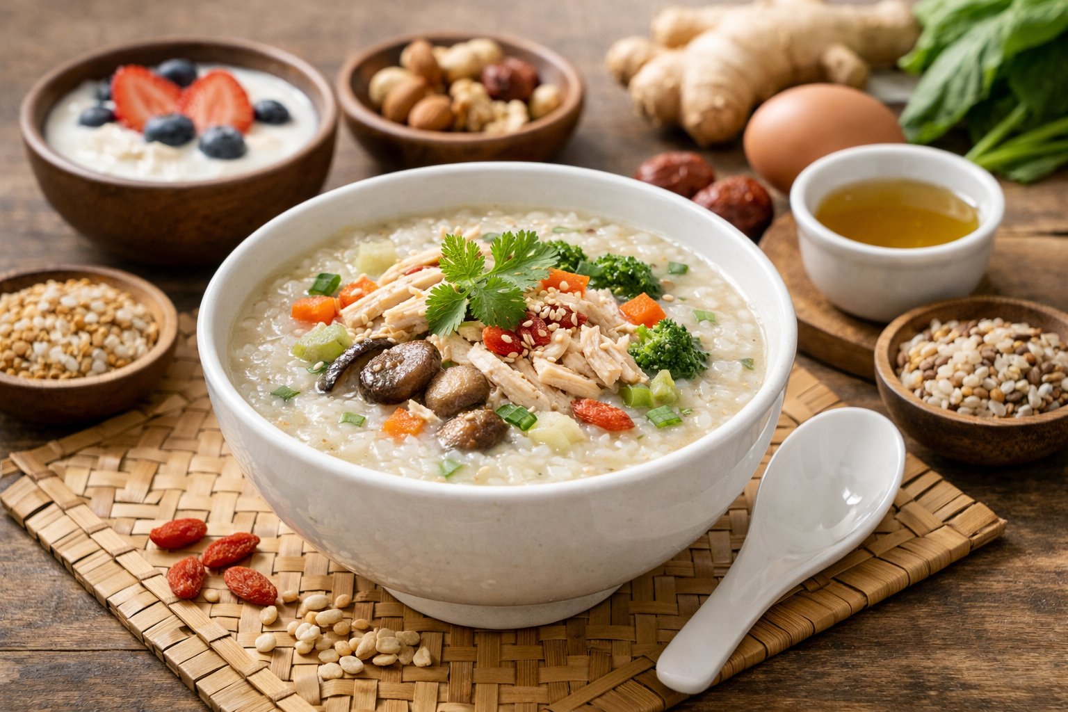Bát cháo hầm dinh dưỡng giúp người suy nhược dễ hấp thụ